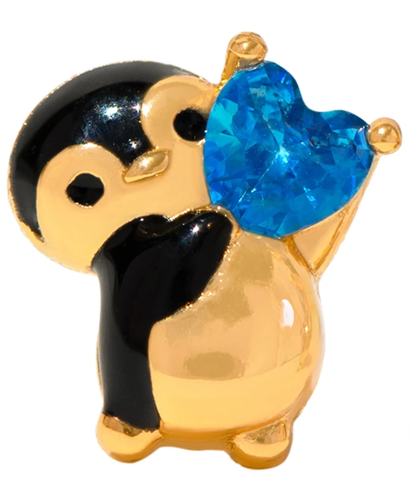 Girls Crew Crystal Penguin Crush Stud Earrings