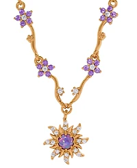 Girls Crew Crystal Disney Princess Tangled Corona's Crest Necklace
