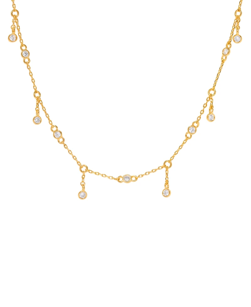 Girls Crew Crystal Copacabana Droplet Necklace