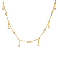 Girls Crew Crystal Copacabana Droplet Necklace