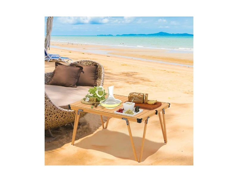 Boyel Living Folding Camping Table Picnic with Storage Bag and Waterproof Desktop