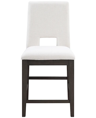 Summit Eggshell Upholstered Counter Chair, Macy's Exclusive