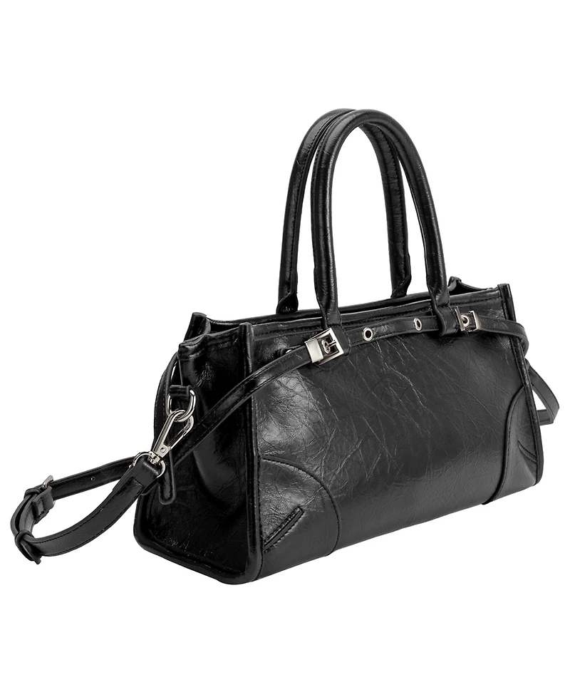 Melie Bianco Rhonda Medium Top Handle Satchel Handbag