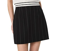 French Connection Women's Wide Pinstripe Mini A-Line Skirt