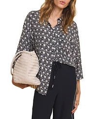Mint Velvet Women's Geometric Print Resort Shirt