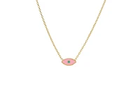 Lily Nily Girls Enamel Evil Eye Necklace in 14K