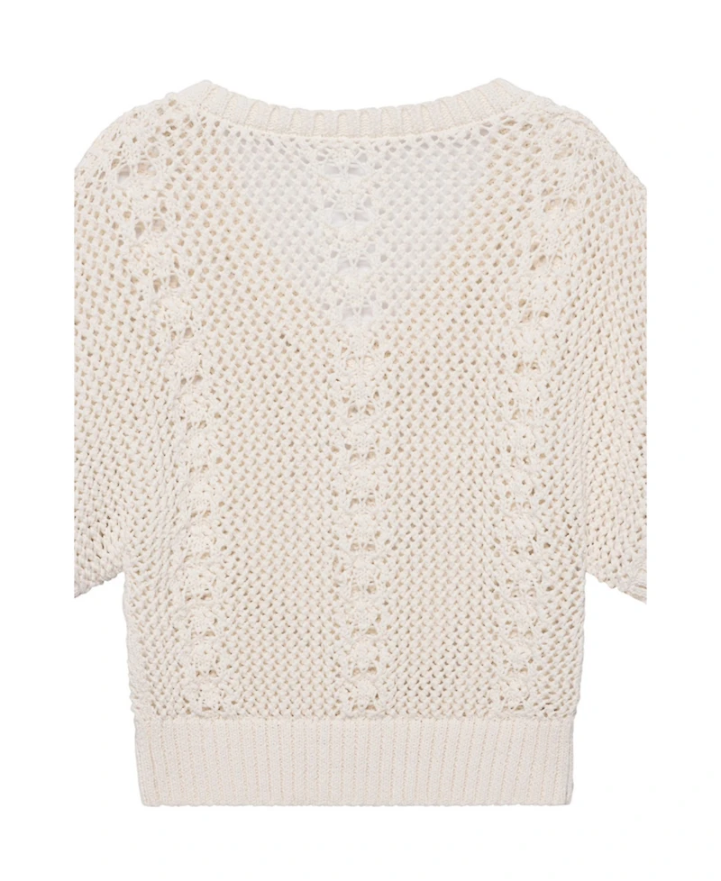 Mint Velvet Women's Open Knit Crochet Top