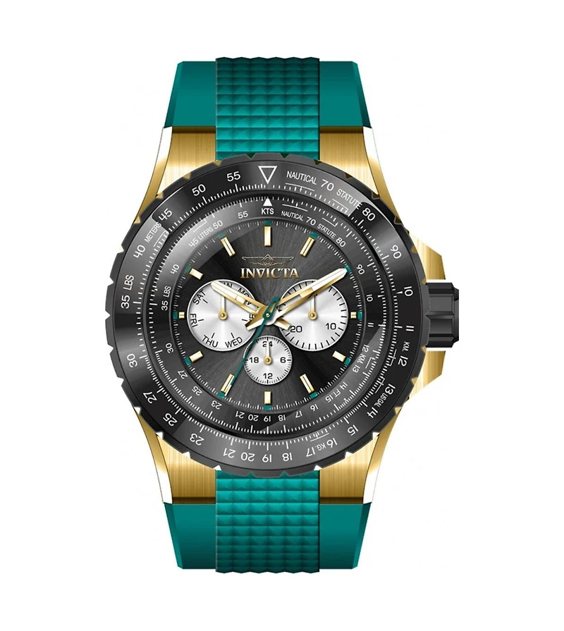 Invicta Aviator 39316 Men's 50mm Quartz Chronograph Watch - Silicone Strap