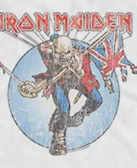 Fifth Sun Men's Iron Maiden Trooper Eddie Distressed Graphic Tank Top