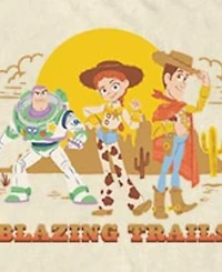 Fifth Sun Men's Disney Pixar Toy Story Woody and Jessie Around the World Travel Graphic T-Shirt
