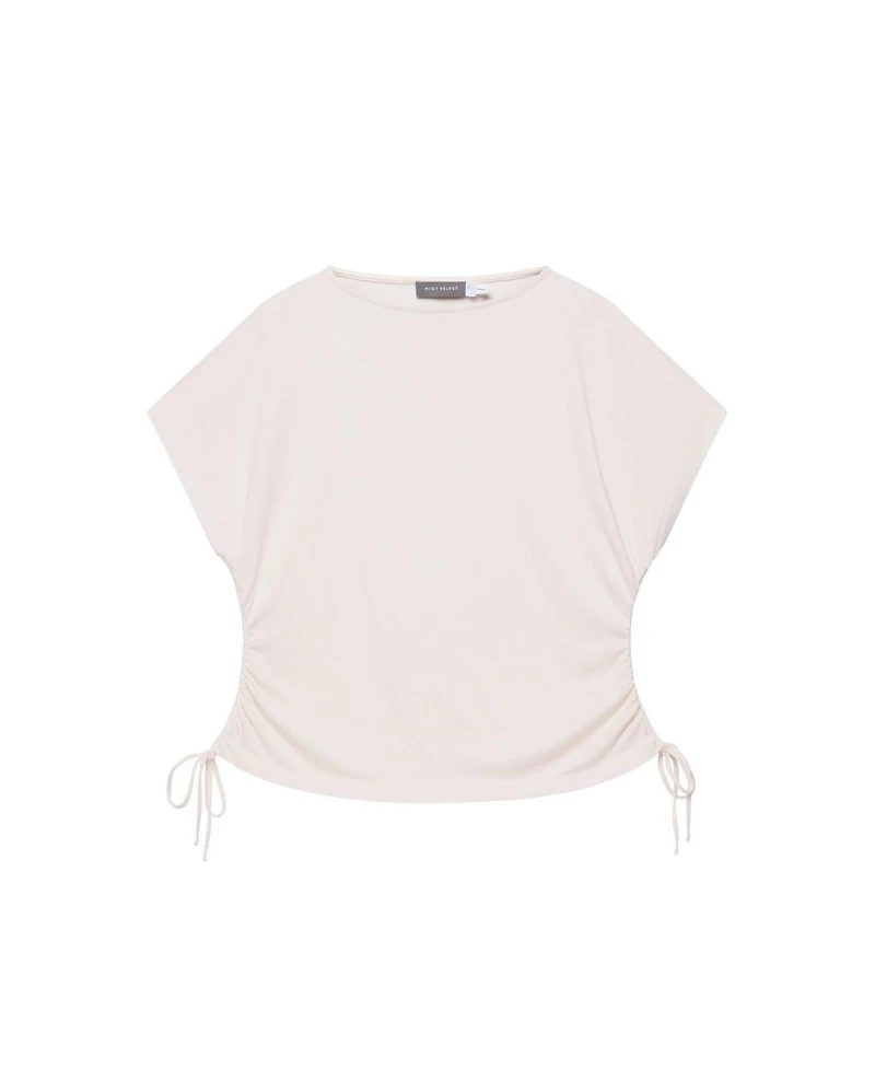 Mint Velvet Women's Jersey Ruched Tie Detail Top