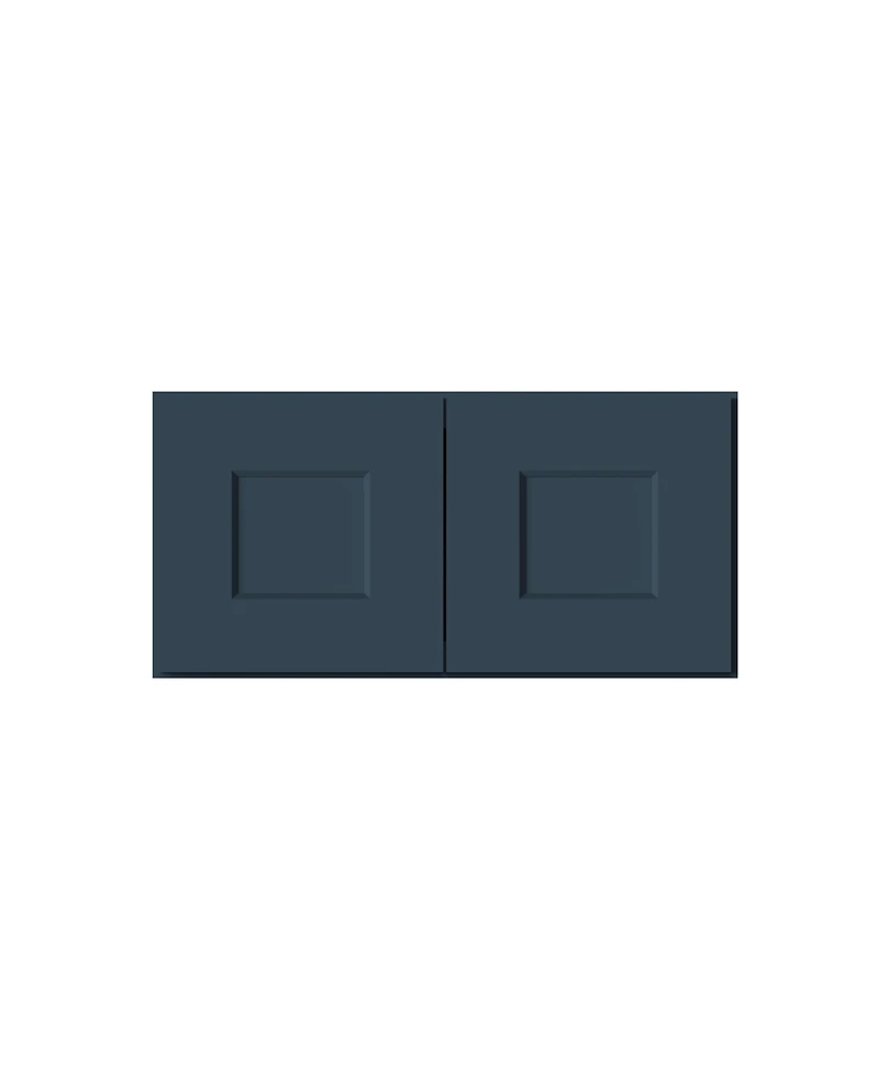 Boyel Living Double Door Short Wall Cabinet, Ready to Assemble Kitchen Cabinet with Solid Wood Frame