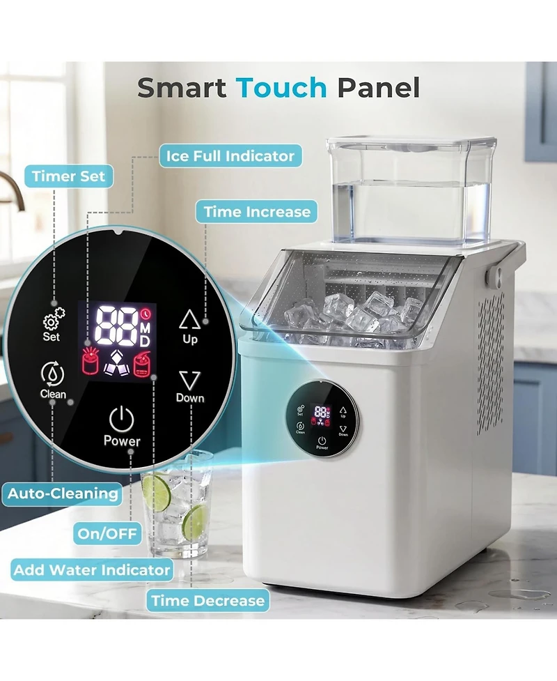 Cowsar Countertop Ice Maker 12 Cubes in 13 Minutes 26 Lbs Per Day