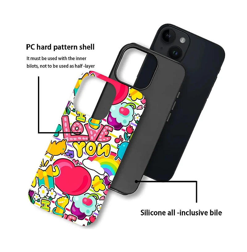 Lisen Candy Love Pop 2-Layer Durable Phone Case for Apple iPhone 17 Pro Max