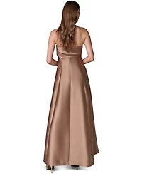 Donna Karan New York Women's Strapless Pleated Mikado Gown