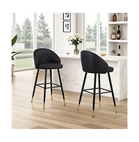 New Classic Furniture Oliver Faux Leather Bar Chair (Set of