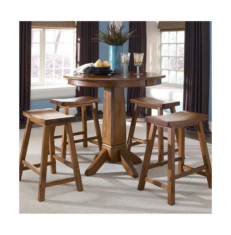 Liberty Furniture 30 Inch Sawhorse Stool - Tobacco (Rta)