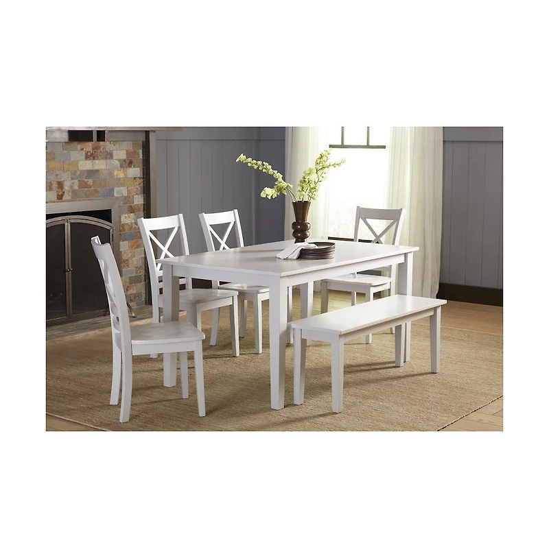 Jofran Simplicity Solid Wood Classic X-Back Counter Stool (Set of 2