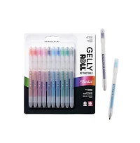 Sakura Gelly Roll Retractable Sparkle Set: 3 Stardust, 3 Metallic, 2 Blue & 2 Black