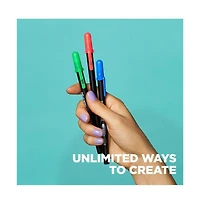 Sakura Gelly Roll Uv Pen - Uv Gel Ink Pen with Uv Keychain Flashlight - 9 Pens, 3 Lights
