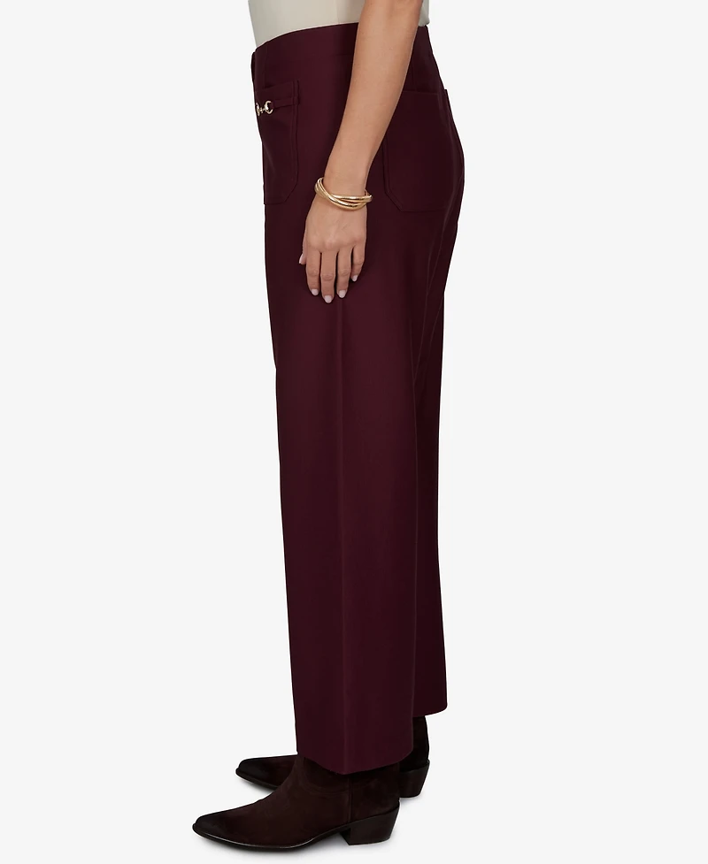 Ruby Rd. Plus Solid Pique Wide-Leg Pull-On Pants
