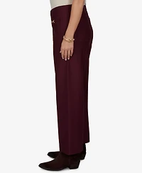 Ruby Rd. Plus Solid Pique Wide-Leg Pull-On Pants