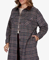 Ruby Rd. Plus Plaid Shirt Jacket