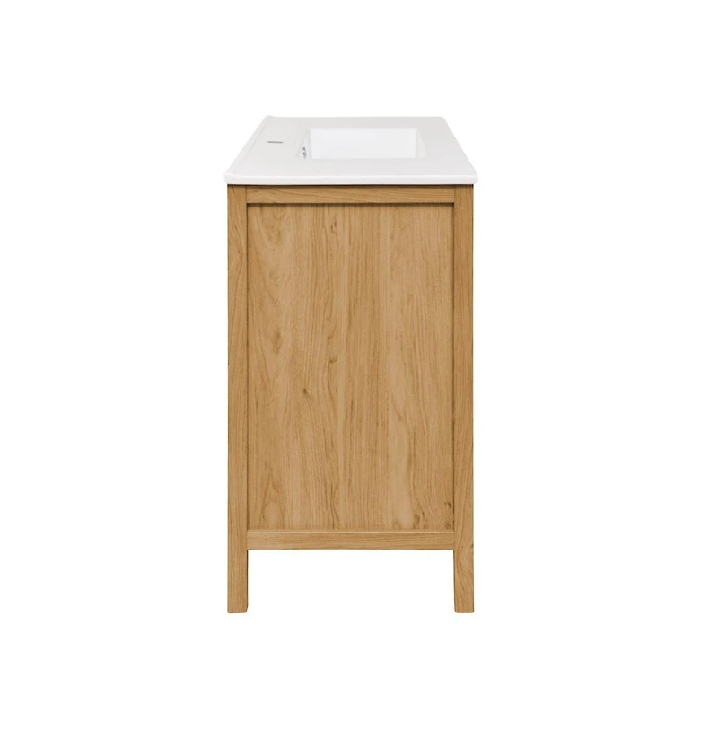 Chateau 36" Freestanding Bathroom Vanity in Golden Oak with Sink Top