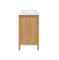 Chateau 36" Freestanding Bathroom Vanity in Golden Oak with Sink Top
