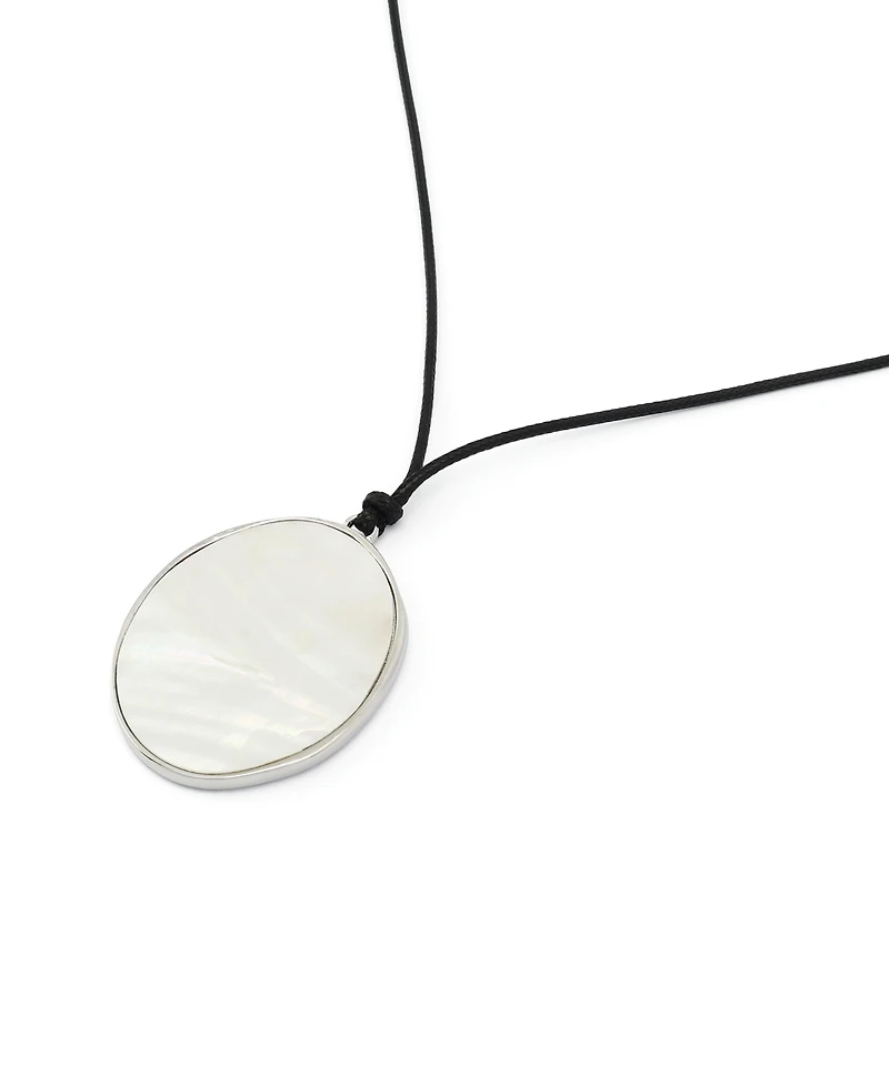 Robert Lee Morris Soho Imitation Pearl Reversible Pendant Long Necklace