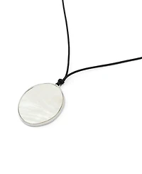 Robert Lee Morris Soho Imitation Pearl Reversible Pendant Long Necklace