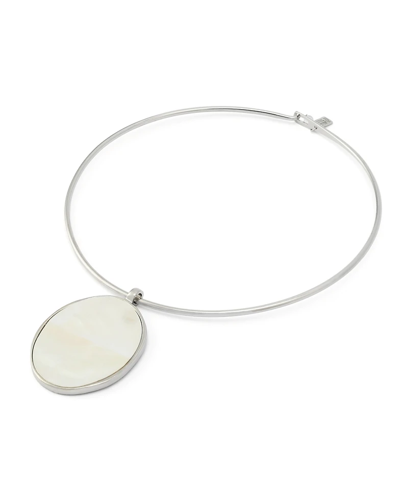 Robert Lee Morris Soho Imitation Pearl Reversible Pendant Collar Necklace