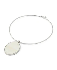 Robert Lee Morris Soho Imitation Pearl Reversible Pendant Collar Necklace