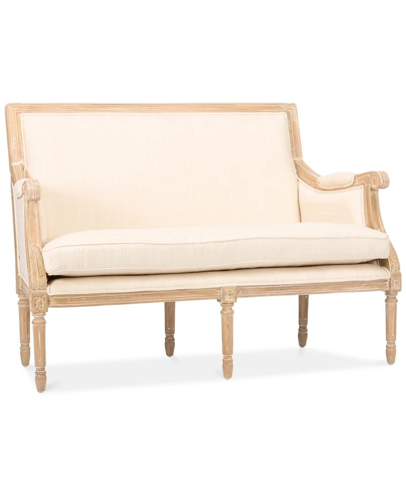 Ashtin Linen Traditional French Loveseat