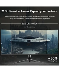 Z-edge UG34I 34" Ips Wqhd 3440x1440 165Hz Curved Gaming Monitor