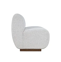 Jofran Modern Banquette Upholstered Sectional One Seat Bench with Performance Fabric