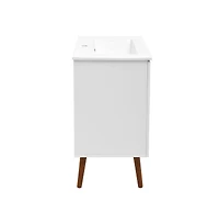 Swiss MadisonManoir 24" Freestanding Bathroom Vanity in White with Sink Top