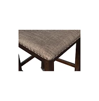 New Classic Furniture Bixby Wood Counter Chair with Fabric Seat