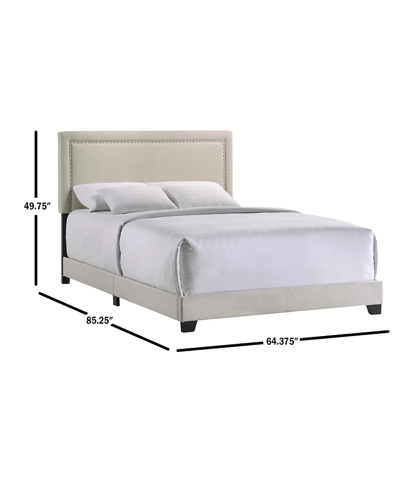 Intercon Zion Queen Uph Bed in Zion Fog Fabric