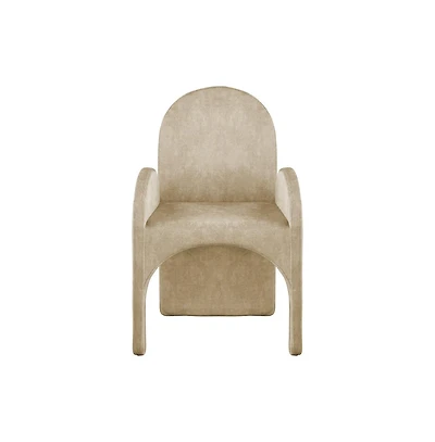 Meridian Furniture Summer Velvet Dining Arm Chair, Set of 2