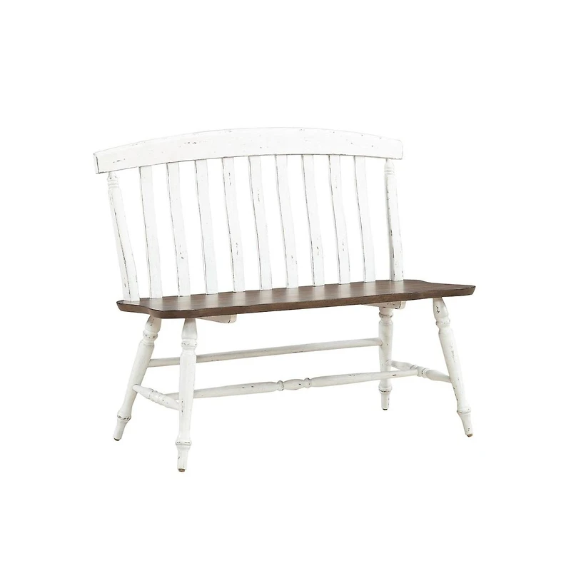 Liberty Furniture Al Fresco Slat Back Bench for Dining Room