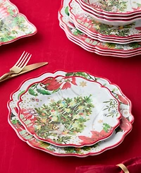 Certified International Santa's Delivery Melamine Salad Plates, Set of 4