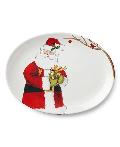 Certified International Santa Delight 16" Oval Platter