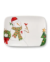 Certified International Snowman Delight 14" Rectangular Platter