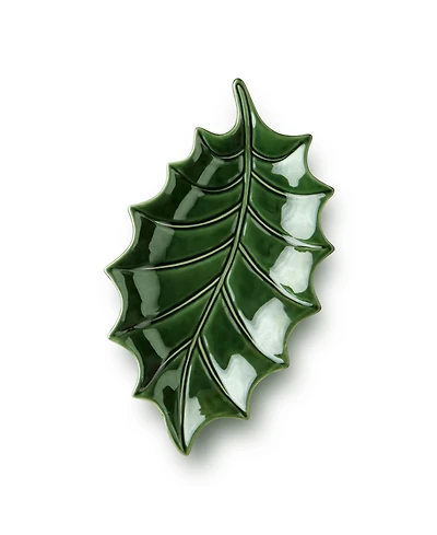 Certified International Festive Blooms 3-d 18" Holly Platter