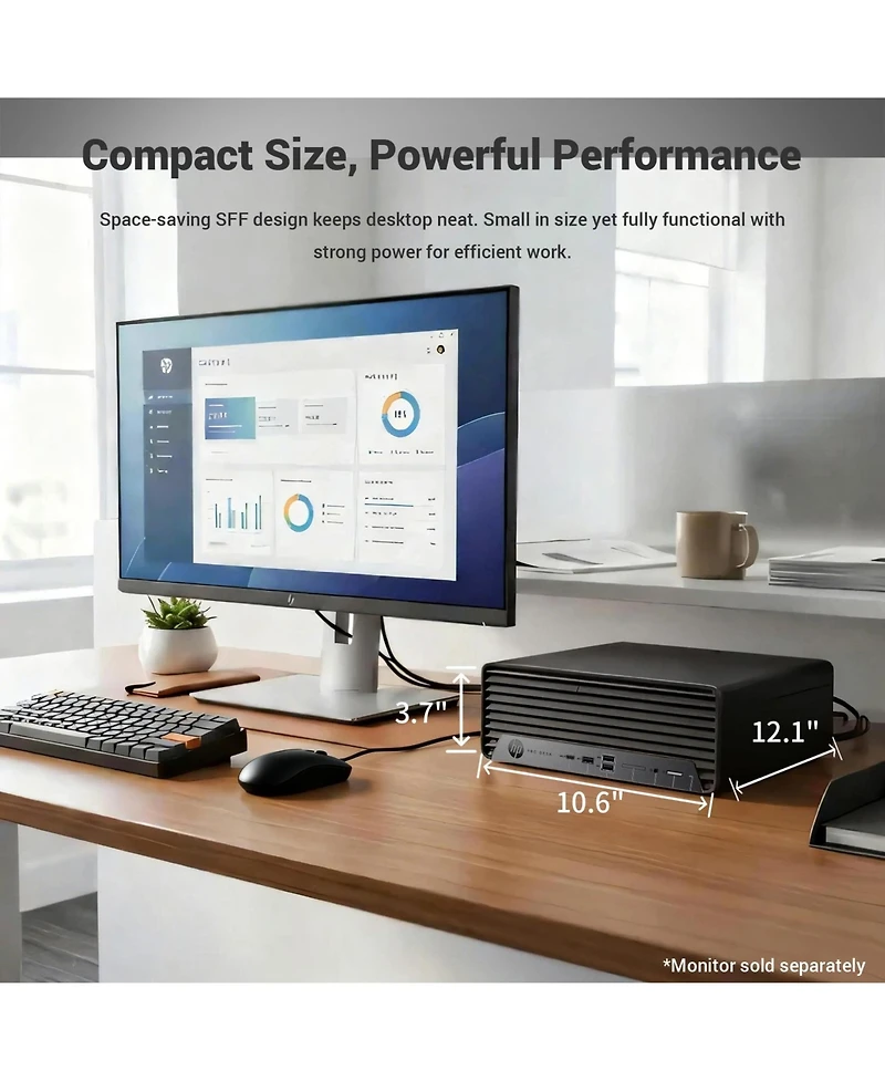 Hp ProDesk 400 G9 Small-Form-Factor Business Desktop, Intel Core i7-14700, 16GB DDR5, 512GB Ssd, Windows 11 Pro