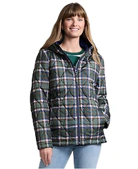 Lands' End Women's Print FeatherFree Quilted Insulated Jacket