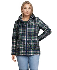 Lands' End Plus Print FeatherFree Quilted Insulated Jacket