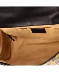 Pre-Owned Gucci Small Padlock Shoulder Bag Printed Gg Coated Canvas