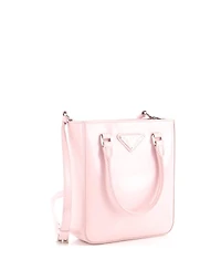 Pre-Owned Prada Small Convertible Tote Brushed Leather